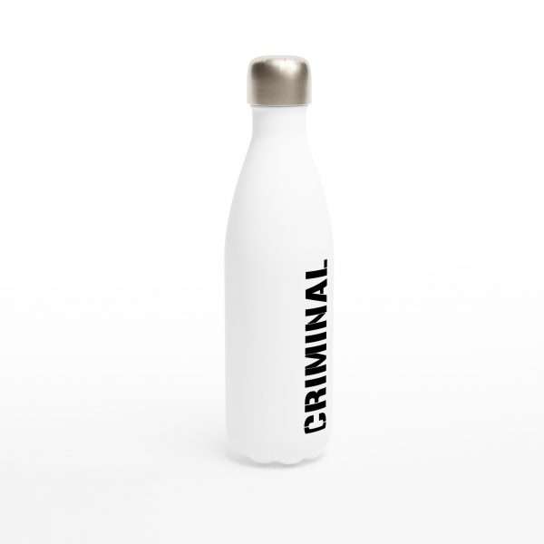 „CRIMINAL“ Trinkflasche Thermo