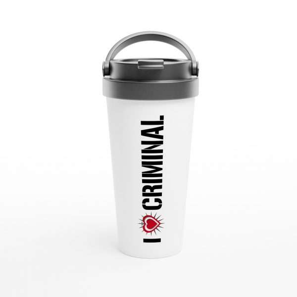 „I Love Criminal“ Reisebecher